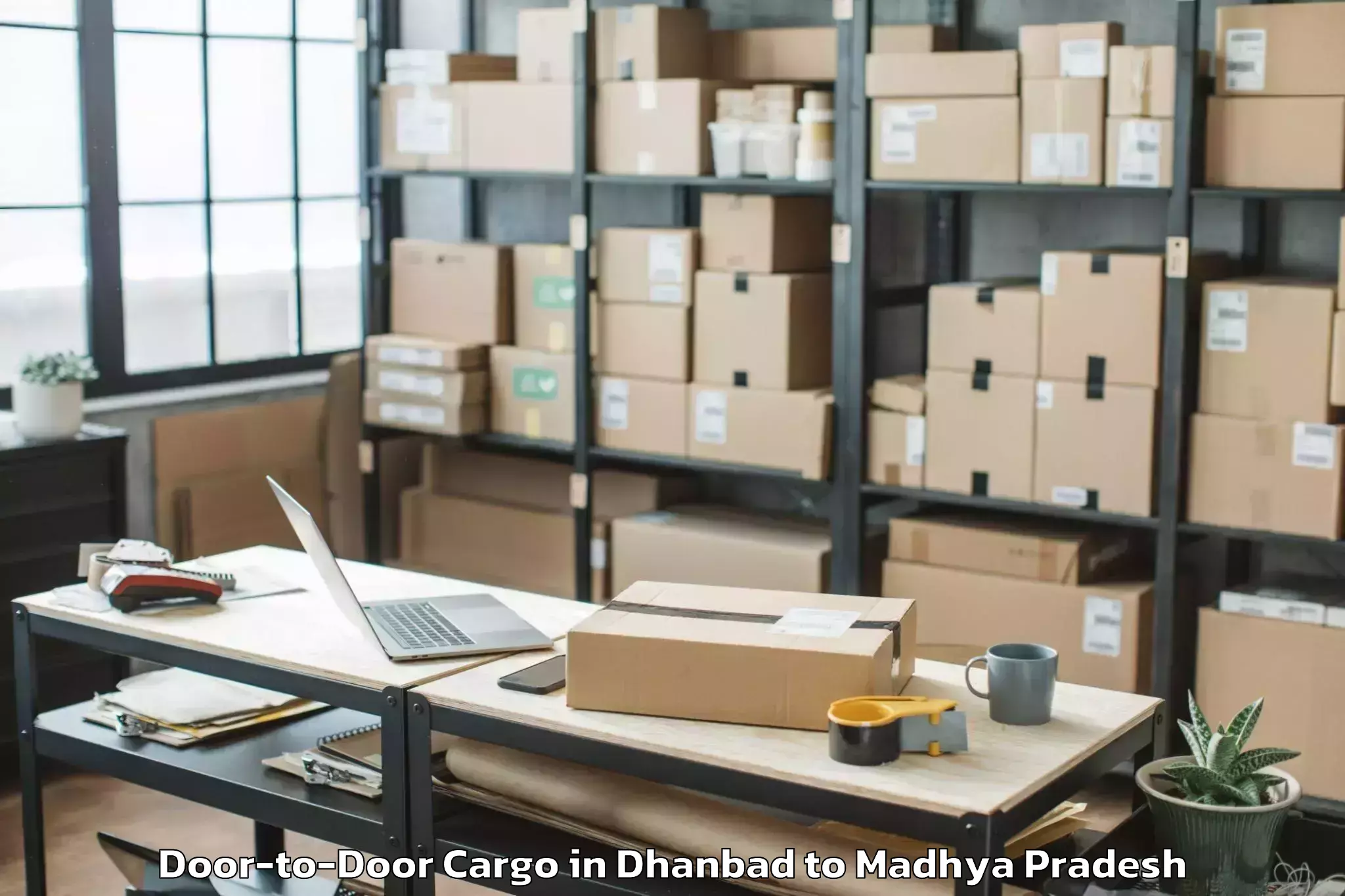 Affordable Dhanbad to Bargi Door To Door Cargo